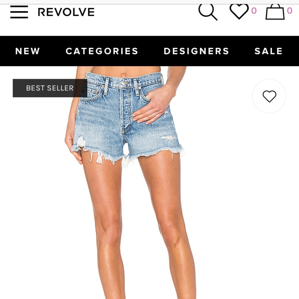 AGOLDE Parker Cut off Shorts